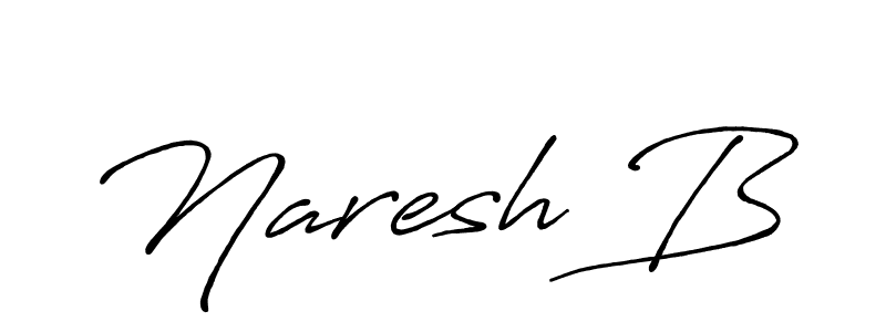 Also we have Naresh B name is the best signature style. Create professional handwritten signature collection using Antro_Vectra_Bolder autograph style. Naresh B signature style 7 images and pictures png