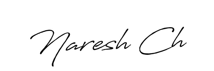 Create a beautiful signature design for name Naresh Ch. With this signature (Antro_Vectra_Bolder) fonts, you can make a handwritten signature for free. Naresh Ch signature style 7 images and pictures png