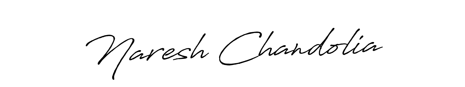 Naresh Chandolia stylish signature style. Best Handwritten Sign (Antro_Vectra_Bolder) for my name. Handwritten Signature Collection Ideas for my name Naresh Chandolia. Naresh Chandolia signature style 7 images and pictures png