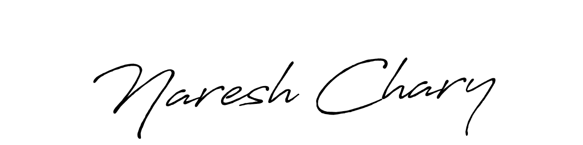 How to make Naresh Chary signature? Antro_Vectra_Bolder is a professional autograph style. Create handwritten signature for Naresh Chary name. Naresh Chary signature style 7 images and pictures png