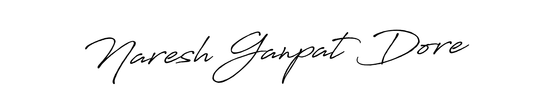 Also we have Naresh Ganpat Dore name is the best signature style. Create professional handwritten signature collection using Antro_Vectra_Bolder autograph style. Naresh Ganpat Dore signature style 7 images and pictures png