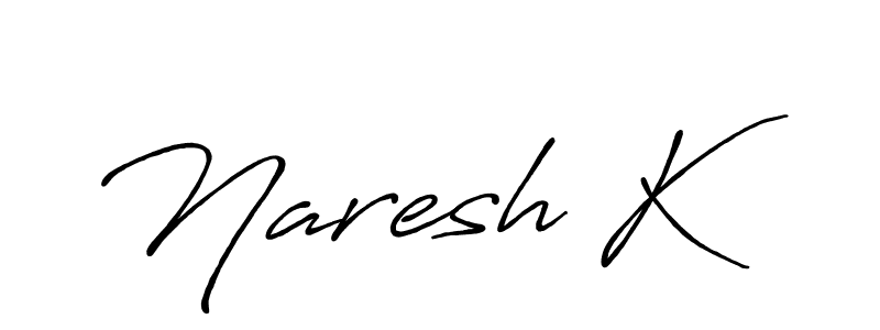 if you are searching for the best signature style for your name Naresh K. so please give up your signature search. here we have designed multiple signature styles  using Antro_Vectra_Bolder. Naresh K signature style 7 images and pictures png