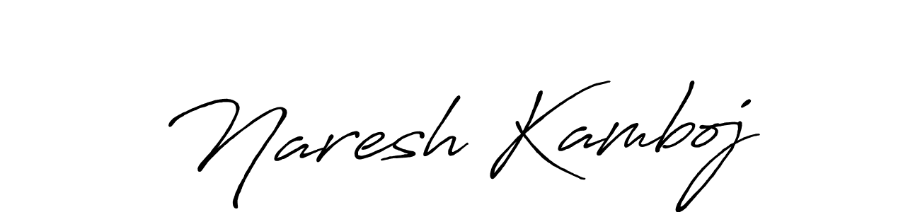 The best way (Antro_Vectra_Bolder) to make a short signature is to pick only two or three words in your name. The name Naresh Kamboj include a total of six letters. For converting this name. Naresh Kamboj signature style 7 images and pictures png