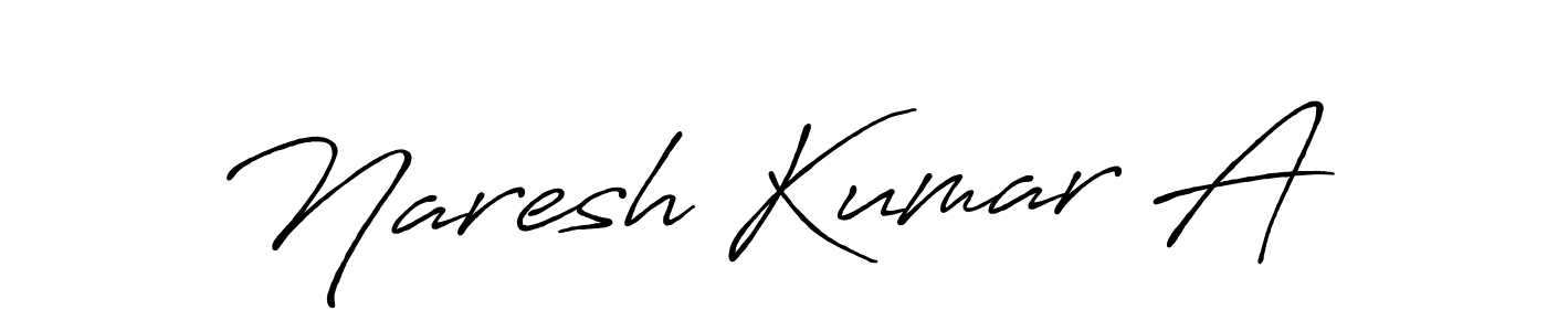 Also we have Naresh Kumar A name is the best signature style. Create professional handwritten signature collection using Antro_Vectra_Bolder autograph style. Naresh Kumar A signature style 7 images and pictures png