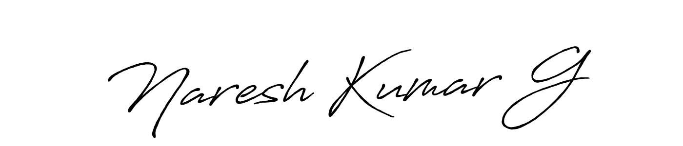 It looks lik you need a new signature style for name Naresh Kumar G. Design unique handwritten (Antro_Vectra_Bolder) signature with our free signature maker in just a few clicks. Naresh Kumar G signature style 7 images and pictures png