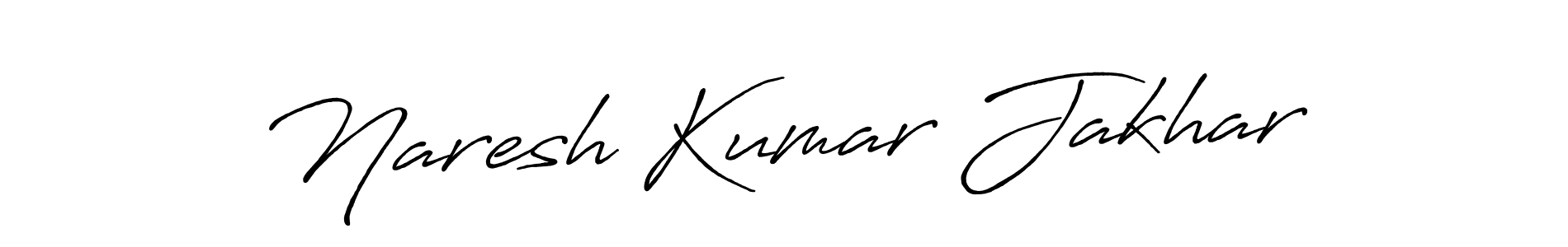 Use a signature maker to create a handwritten signature online. With this signature software, you can design (Antro_Vectra_Bolder) your own signature for name Naresh Kumar Jakhar. Naresh Kumar Jakhar signature style 7 images and pictures png