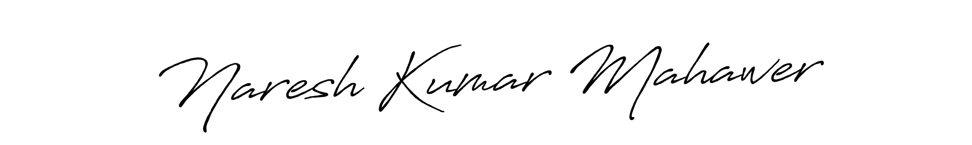 How to make Naresh Kumar Mahawer signature? Antro_Vectra_Bolder is a professional autograph style. Create handwritten signature for Naresh Kumar Mahawer name. Naresh Kumar Mahawer signature style 7 images and pictures png