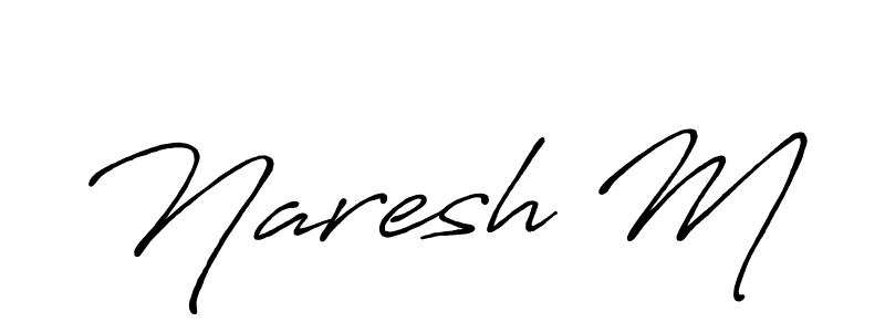 How to Draw Naresh M signature style? Antro_Vectra_Bolder is a latest design signature styles for name Naresh M. Naresh M signature style 7 images and pictures png