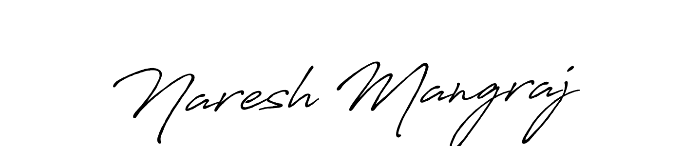 Also we have Naresh Mangraj name is the best signature style. Create professional handwritten signature collection using Antro_Vectra_Bolder autograph style. Naresh Mangraj signature style 7 images and pictures png