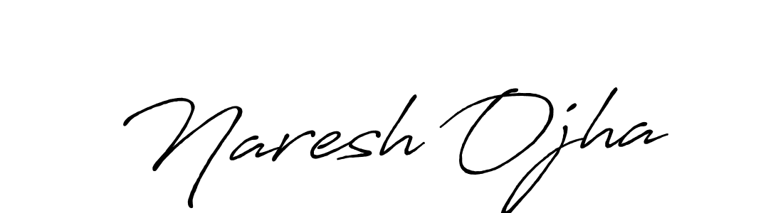 Create a beautiful signature design for name Naresh Ojha. With this signature (Antro_Vectra_Bolder) fonts, you can make a handwritten signature for free. Naresh Ojha signature style 7 images and pictures png