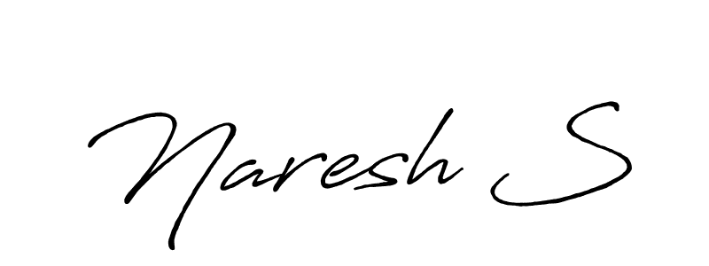 Make a beautiful signature design for name Naresh S. Use this online signature maker to create a handwritten signature for free. Naresh S signature style 7 images and pictures png