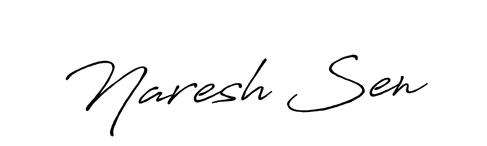 It looks lik you need a new signature style for name Naresh Sen. Design unique handwritten (Antro_Vectra_Bolder) signature with our free signature maker in just a few clicks. Naresh Sen signature style 7 images and pictures png