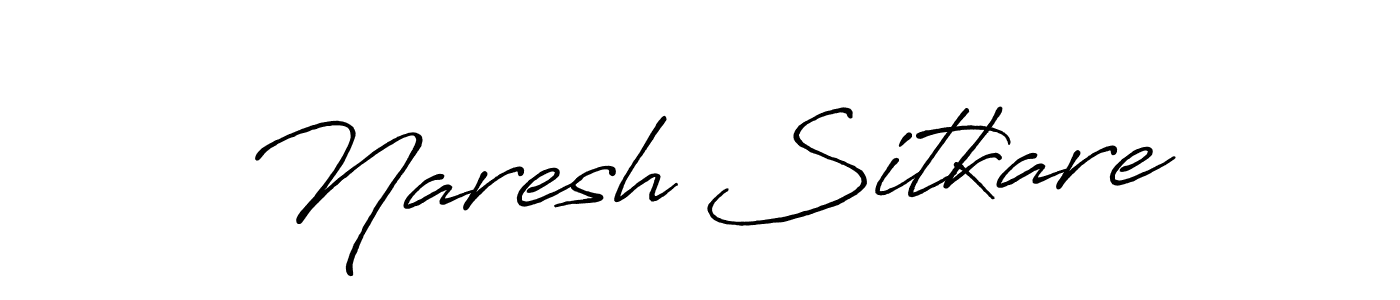 Naresh Sitkare stylish signature style. Best Handwritten Sign (Antro_Vectra_Bolder) for my name. Handwritten Signature Collection Ideas for my name Naresh Sitkare. Naresh Sitkare signature style 7 images and pictures png