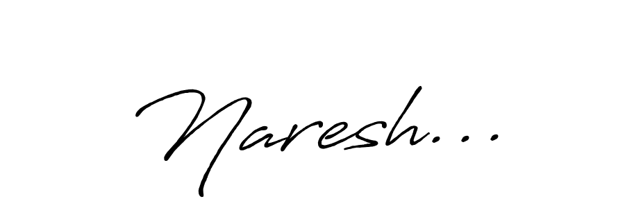 Use a signature maker to create a handwritten signature online. With this signature software, you can design (Antro_Vectra_Bolder) your own signature for name Naresh.... Naresh... signature style 7 images and pictures png