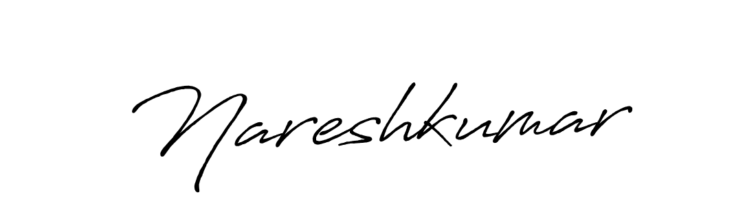 How to make Nareshkumar signature? Antro_Vectra_Bolder is a professional autograph style. Create handwritten signature for Nareshkumar name. Nareshkumar signature style 7 images and pictures png