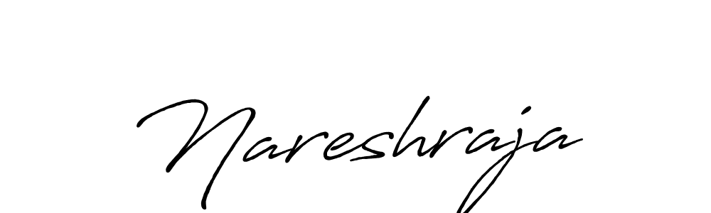 How to make Nareshraja name signature. Use Antro_Vectra_Bolder style for creating short signs online. This is the latest handwritten sign. Nareshraja signature style 7 images and pictures png