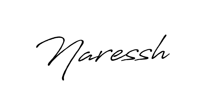 Naressh stylish signature style. Best Handwritten Sign (Antro_Vectra_Bolder) for my name. Handwritten Signature Collection Ideas for my name Naressh. Naressh signature style 7 images and pictures png
