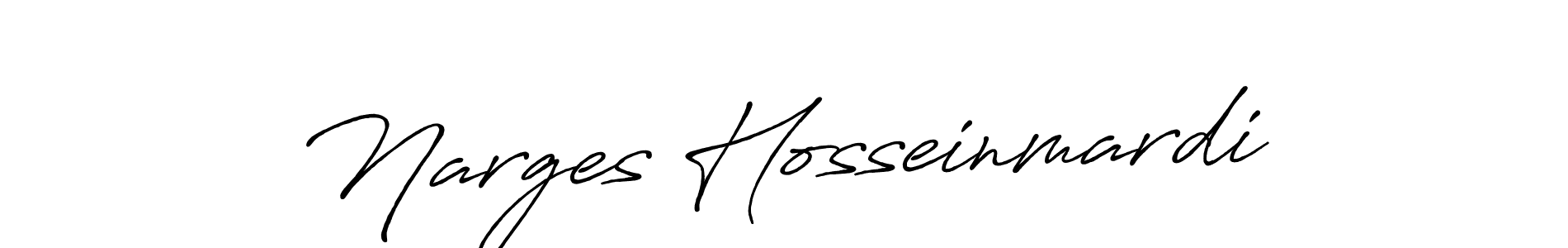How to make Narges Hosseinmardi name signature. Use Antro_Vectra_Bolder style for creating short signs online. This is the latest handwritten sign. Narges Hosseinmardi signature style 7 images and pictures png