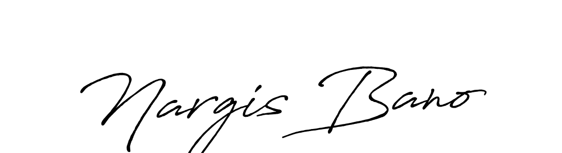 Make a short Nargis Bano signature style. Manage your documents anywhere anytime using Antro_Vectra_Bolder. Create and add eSignatures, submit forms, share and send files easily. Nargis Bano signature style 7 images and pictures png