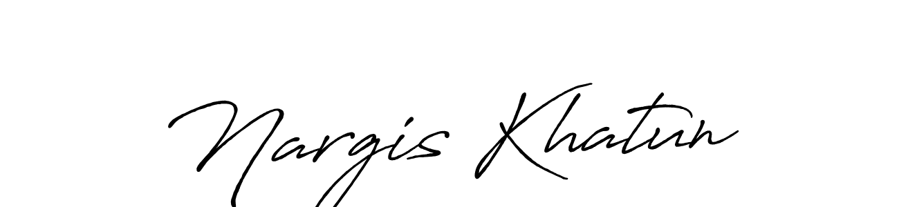 Make a beautiful signature design for name Nargis Khatun. Use this online signature maker to create a handwritten signature for free. Nargis Khatun signature style 7 images and pictures png