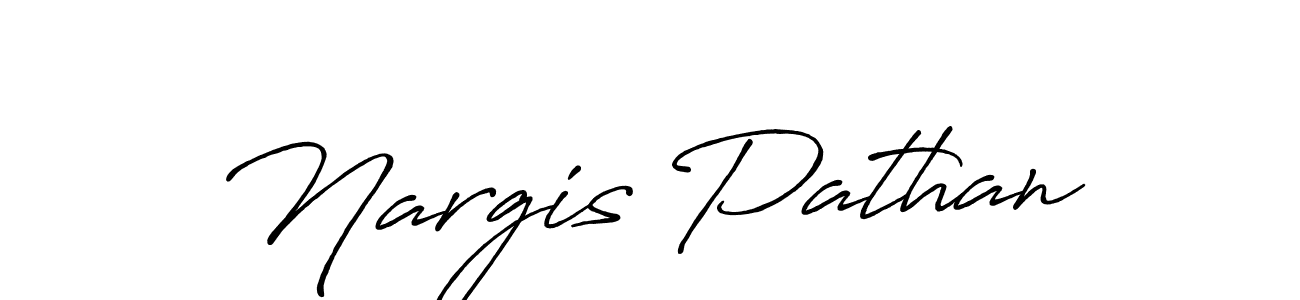 Also we have Nargis Pathan name is the best signature style. Create professional handwritten signature collection using Antro_Vectra_Bolder autograph style. Nargis Pathan signature style 7 images and pictures png