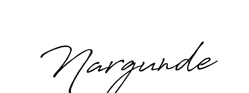 Design your own signature with our free online signature maker. With this signature software, you can create a handwritten (Antro_Vectra_Bolder) signature for name Nargunde. Nargunde signature style 7 images and pictures png