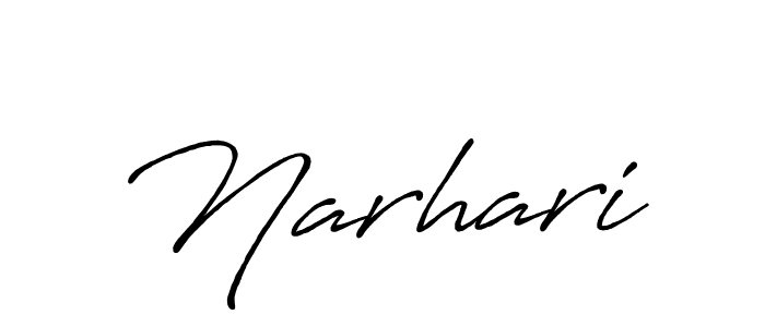 How to make Narhari signature? Antro_Vectra_Bolder is a professional autograph style. Create handwritten signature for Narhari name. Narhari signature style 7 images and pictures png