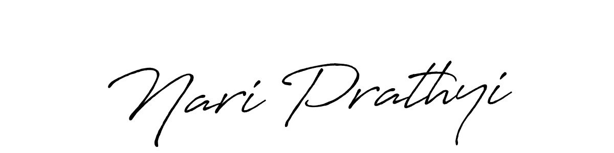 The best way (Antro_Vectra_Bolder) to make a short signature is to pick only two or three words in your name. The name Nari Prathyi include a total of six letters. For converting this name. Nari Prathyi signature style 7 images and pictures png