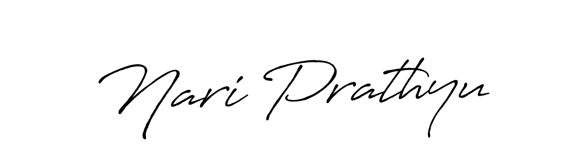It looks lik you need a new signature style for name Nari Prathyu. Design unique handwritten (Antro_Vectra_Bolder) signature with our free signature maker in just a few clicks. Nari Prathyu signature style 7 images and pictures png