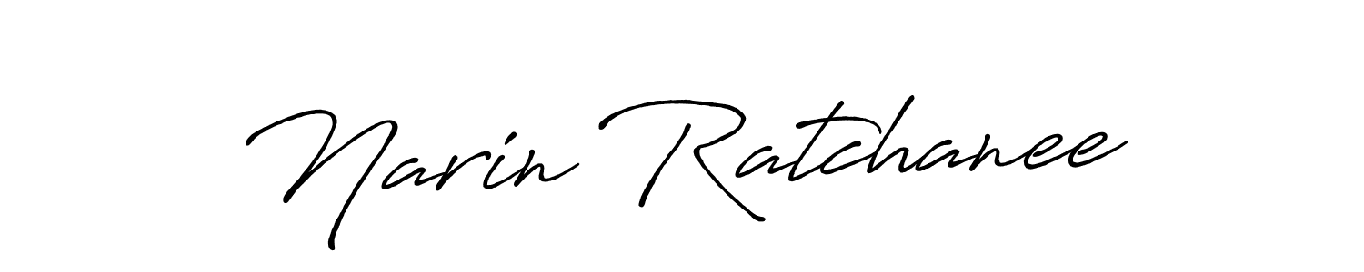 Use a signature maker to create a handwritten signature online. With this signature software, you can design (Antro_Vectra_Bolder) your own signature for name Narin Ratchanee. Narin Ratchanee signature style 7 images and pictures png