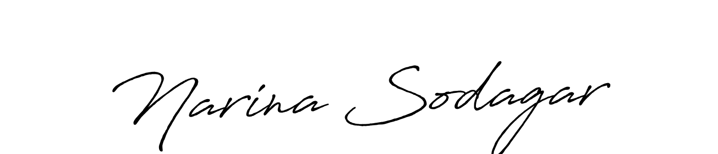 Make a beautiful signature design for name Narina Sodagar. Use this online signature maker to create a handwritten signature for free. Narina Sodagar signature style 7 images and pictures png