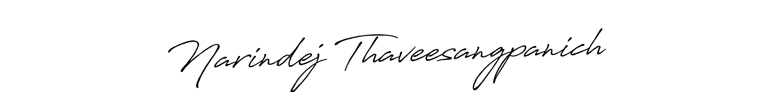 Use a signature maker to create a handwritten signature online. With this signature software, you can design (Antro_Vectra_Bolder) your own signature for name Narindej Thaveesangpanich. Narindej Thaveesangpanich signature style 7 images and pictures png