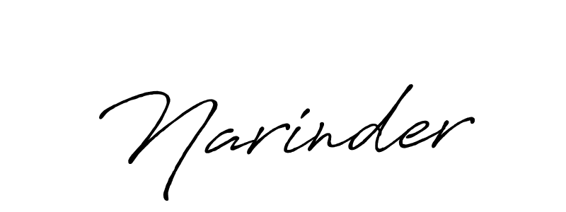 You should practise on your own different ways (Antro_Vectra_Bolder) to write your name (Narinder) in signature. don't let someone else do it for you. Narinder signature style 7 images and pictures png