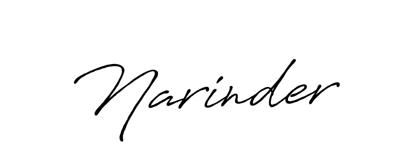 Similarly Antro_Vectra_Bolder is the best handwritten signature design. Signature creator online .You can use it as an online autograph creator for name Narinder. Narinder signature style 7 images and pictures png