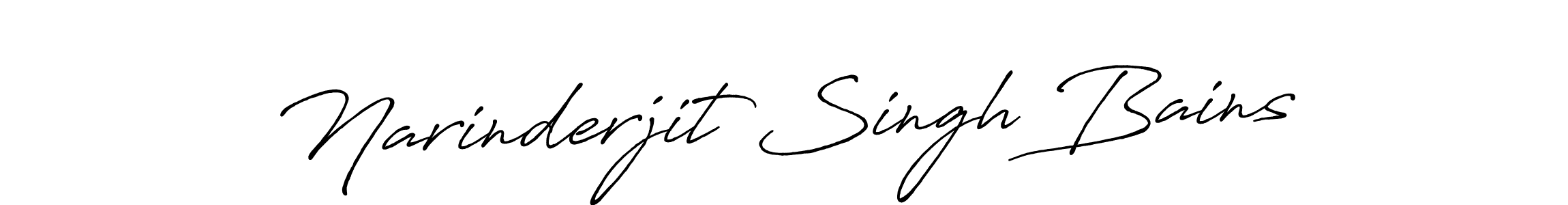 How to make Narinderjit Singh Bains signature? Antro_Vectra_Bolder is a professional autograph style. Create handwritten signature for Narinderjit Singh Bains name. Narinderjit Singh Bains signature style 7 images and pictures png