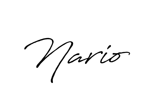 The best way (Antro_Vectra_Bolder) to make a short signature is to pick only two or three words in your name. The name Nario include a total of six letters. For converting this name. Nario signature style 7 images and pictures png