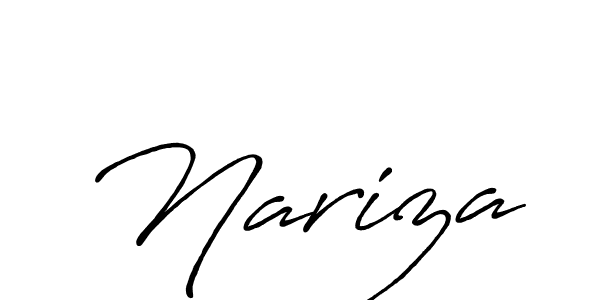 How to make Nariza signature? Antro_Vectra_Bolder is a professional autograph style. Create handwritten signature for Nariza name. Nariza signature style 7 images and pictures png