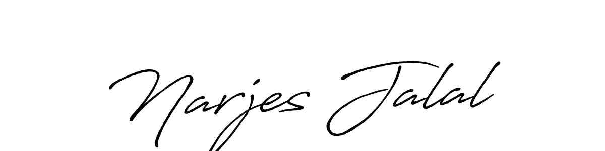 You should practise on your own different ways (Antro_Vectra_Bolder) to write your name (Narjes Jalal) in signature. don't let someone else do it for you. Narjes Jalal signature style 7 images and pictures png