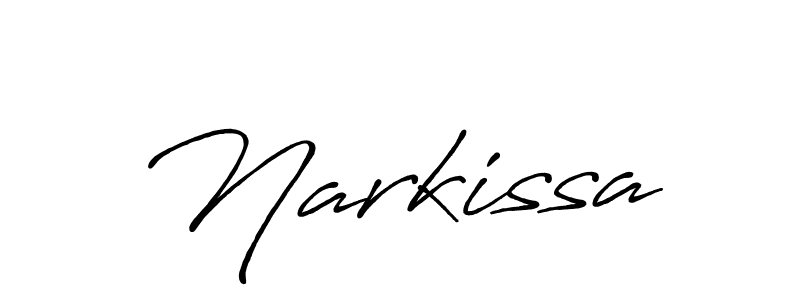 Narkissa stylish signature style. Best Handwritten Sign (Antro_Vectra_Bolder) for my name. Handwritten Signature Collection Ideas for my name Narkissa. Narkissa signature style 7 images and pictures png