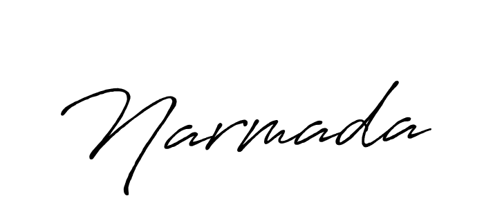 How to make Narmada signature? Antro_Vectra_Bolder is a professional autograph style. Create handwritten signature for Narmada name. Narmada signature style 7 images and pictures png