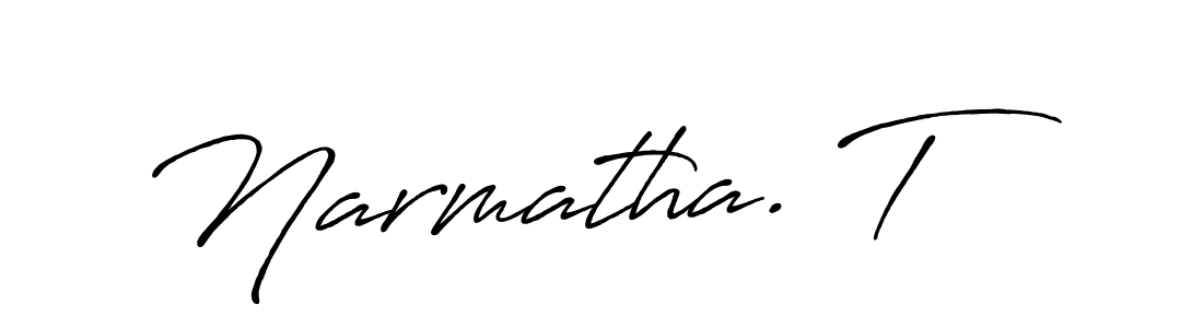 How to make Narmatha. T signature? Antro_Vectra_Bolder is a professional autograph style. Create handwritten signature for Narmatha. T name. Narmatha. T signature style 7 images and pictures png