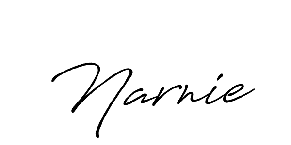 How to make Narnie signature? Antro_Vectra_Bolder is a professional autograph style. Create handwritten signature for Narnie name. Narnie signature style 7 images and pictures png