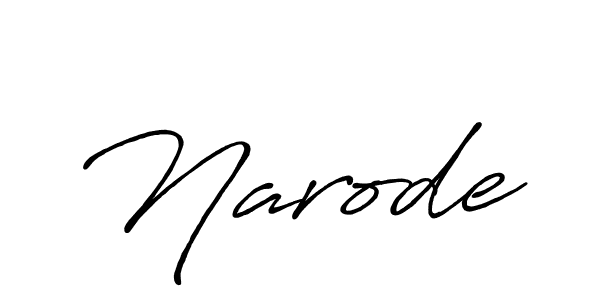 Make a beautiful signature design for name Narode. With this signature (Antro_Vectra_Bolder) style, you can create a handwritten signature for free. Narode signature style 7 images and pictures png