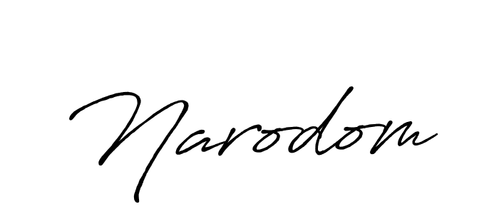 Create a beautiful signature design for name Narodom. With this signature (Antro_Vectra_Bolder) fonts, you can make a handwritten signature for free. Narodom signature style 7 images and pictures png