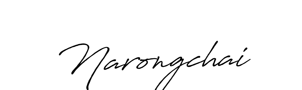 Design your own signature with our free online signature maker. With this signature software, you can create a handwritten (Antro_Vectra_Bolder) signature for name Narongchai. Narongchai signature style 7 images and pictures png