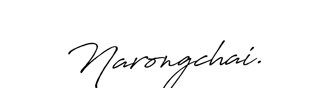 Make a beautiful signature design for name Narongchai.. Use this online signature maker to create a handwritten signature for free. Narongchai. signature style 7 images and pictures png