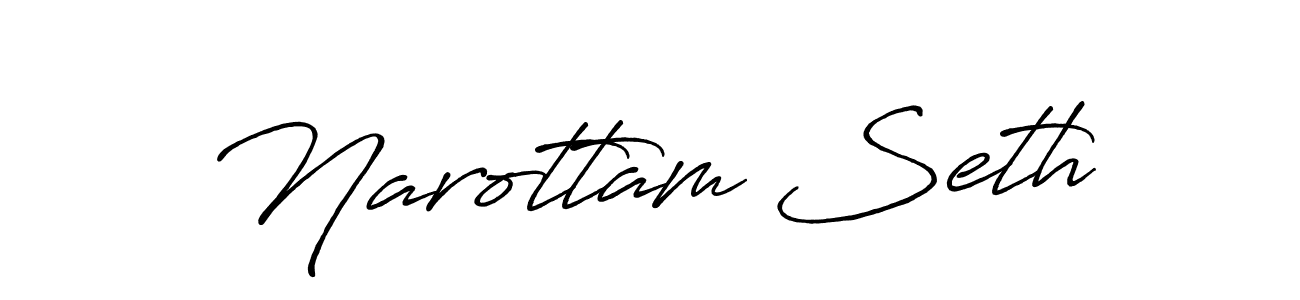 Make a short Narottam Seth signature style. Manage your documents anywhere anytime using Antro_Vectra_Bolder. Create and add eSignatures, submit forms, share and send files easily. Narottam Seth signature style 7 images and pictures png