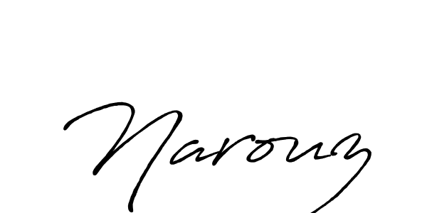 Also we have Narouz name is the best signature style. Create professional handwritten signature collection using Antro_Vectra_Bolder autograph style. Narouz signature style 7 images and pictures png