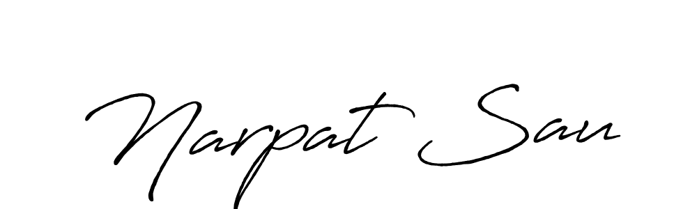 Here are the top 10 professional signature styles for the name Narpat Sau. These are the best autograph styles you can use for your name. Narpat Sau signature style 7 images and pictures png
