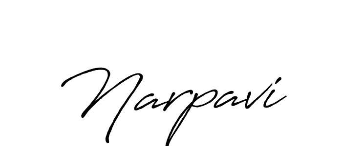 Create a beautiful signature design for name Narpavi. With this signature (Antro_Vectra_Bolder) fonts, you can make a handwritten signature for free. Narpavi signature style 7 images and pictures png